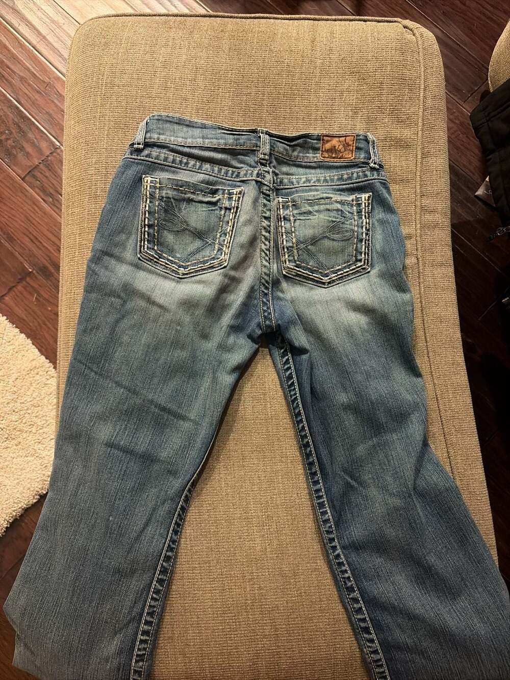 BKE Denim Jeans Size 29x31 Blue Distressed Bootcut